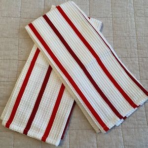 Brand New Red Strip Kitchen Towels!